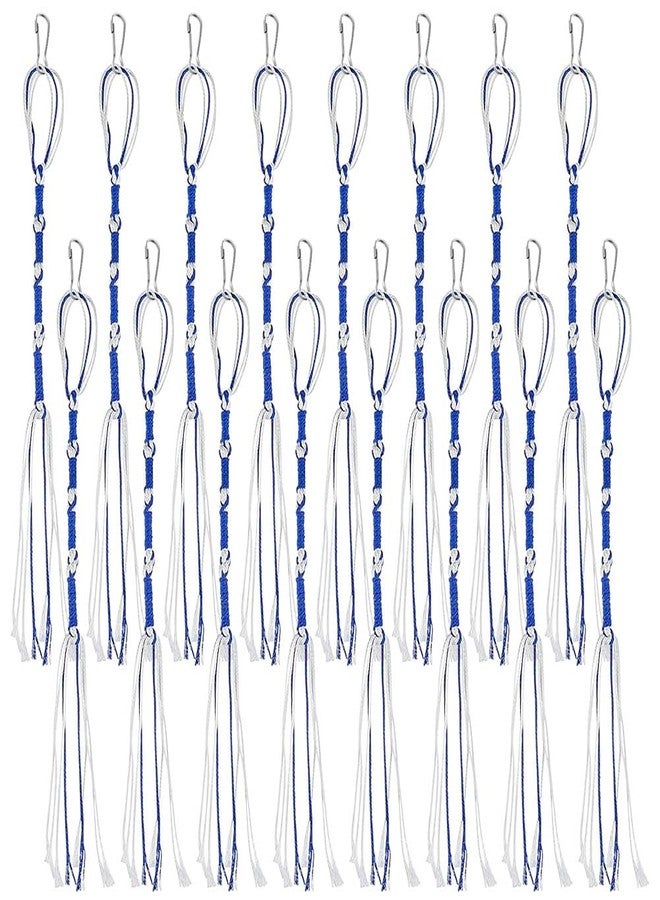 ZUYYON 16 Pcs Tzitzits Tassel Prayer Shawl Accessories Tzitzits Thread Jewish Traditional Tzitzits Set Blue and White Home Decor Tassels with Hanging Hooks for Men Women - Image 1